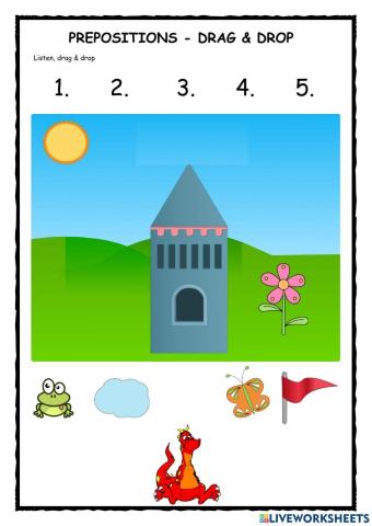 Prepositions Drag & Drop 1