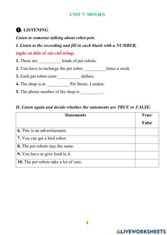 Smart world 6 UNIT 7