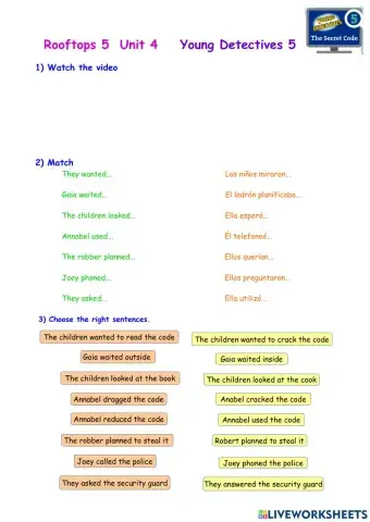 Roofftops 5 Unit 4 Young Detectives 5