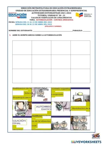 Tutoria autorregulacion - control de emociones