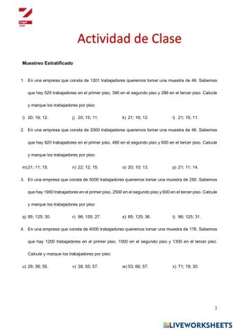 Muestreo Estratificado