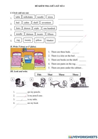 The second mid-term test grade 3 (4)