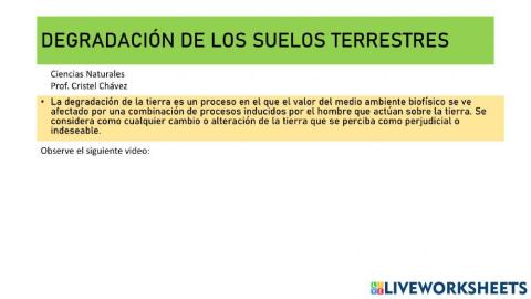 Causas de la Erosión del suelo