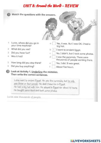 Unit 8: Around the world- REVIEW