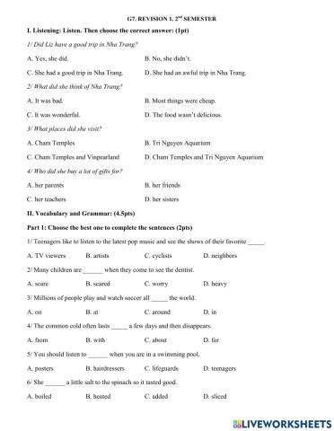 REVISION 1 2nd semester