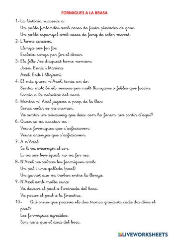 Formigues a la brasa