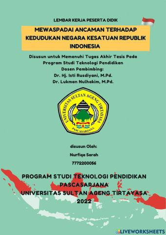 Mewaspadai ancaman terhadap kedudukan nkri