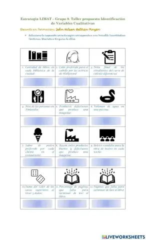 Clasificación de Variables Continuas y Discretas