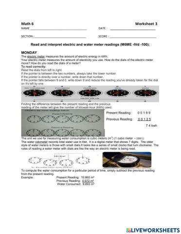 Reading electric meter