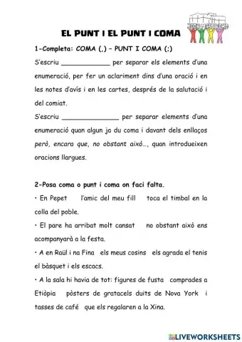 El punt i el punt i coma