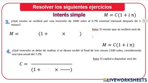 Interés Simple ordinario 2 A