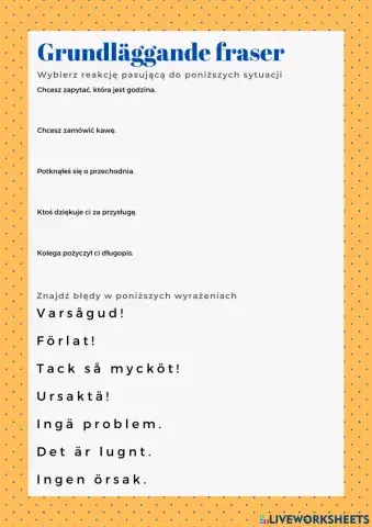 Grundläggande fraser