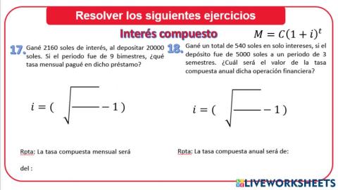 Interés Compuesto 3 A