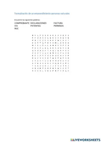 Formalización de un emprendimiento personas naturales