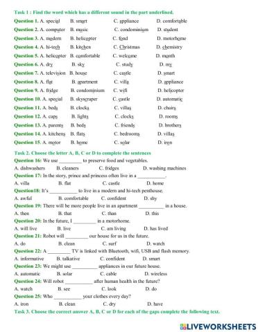 Second  term test English 6