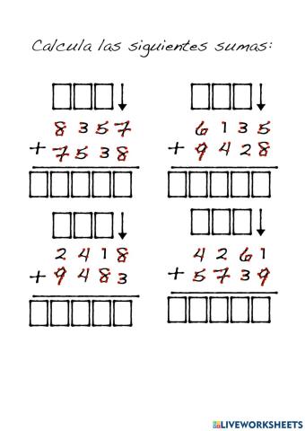 Sumas y Restas con Puntos