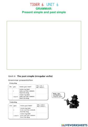 Present simple and past simple