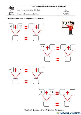 Propiedad conmutativa