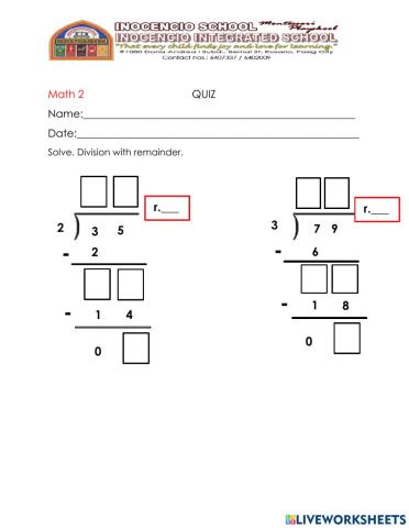 Division with remainder