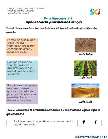 Tipos de suelo fuentes de energia