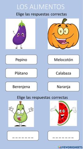 Los alimentos 2
