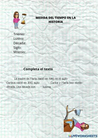 Medida del tiempo en la historia