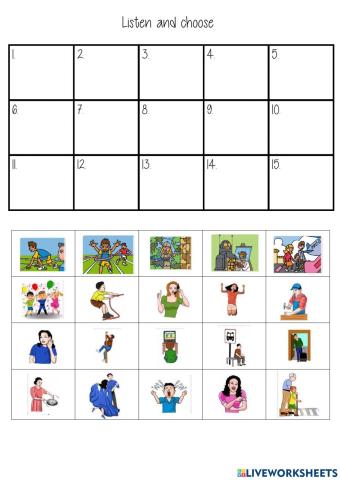 regular verbs dictation 1