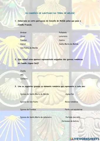 O Camiño de Santiago ao seu paso por Melide