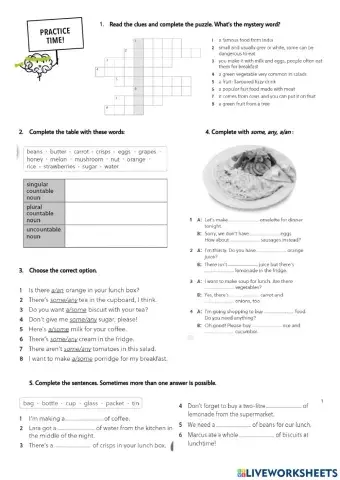 Countable and Uncountable nouns