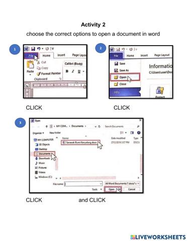 Open Documents