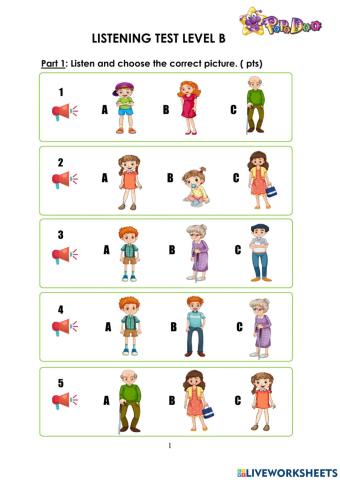 Final test listening level b