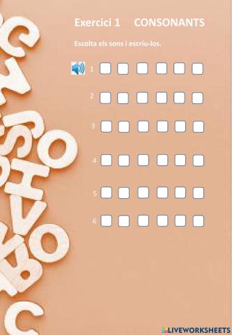 Els sons de les consonants