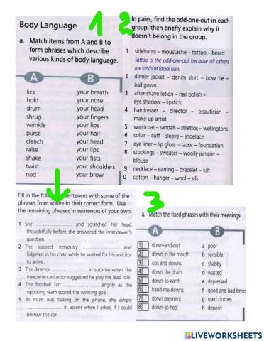 Image vocabulary - Upstream C1