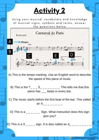 Passport to Carnival - Activity 2