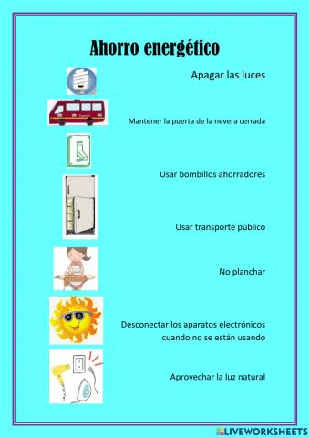 Ahorro de energía