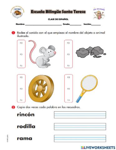 Reforzamiewnto letras rd