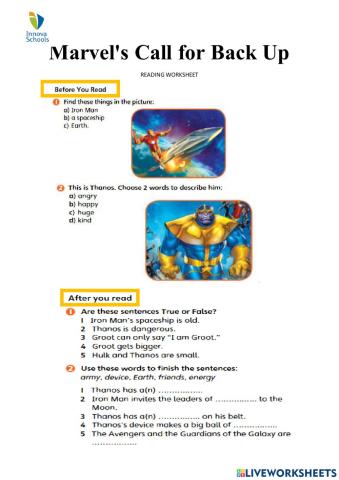 Marvel's Call for Back Up