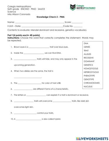 PMA Knowledge Check 2