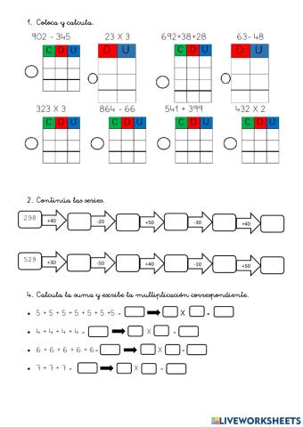 Matemáticas 2º primaria