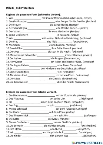 B1 Lek1 INT242-243 Präteritum