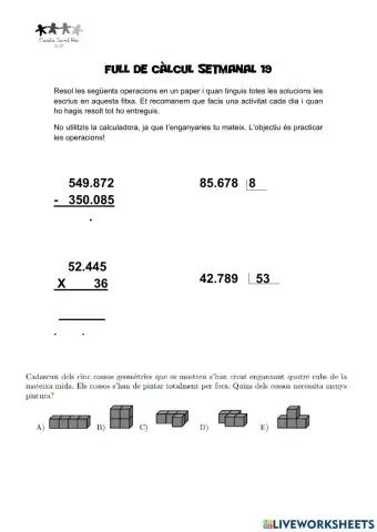 Full de càlcul 19