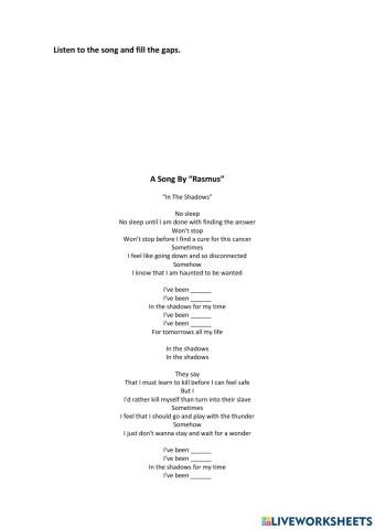 Present perfect continuous listening