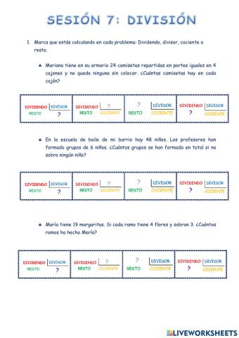Sesión 7:división