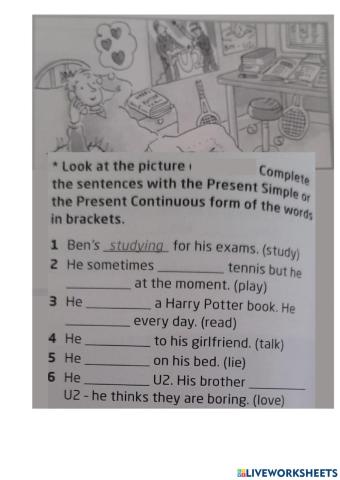 Present Simple and Continuous