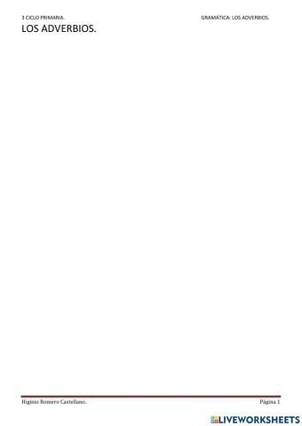 Los adverbios