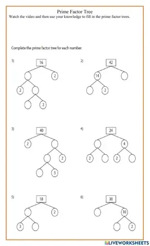 Prime Factor Tree