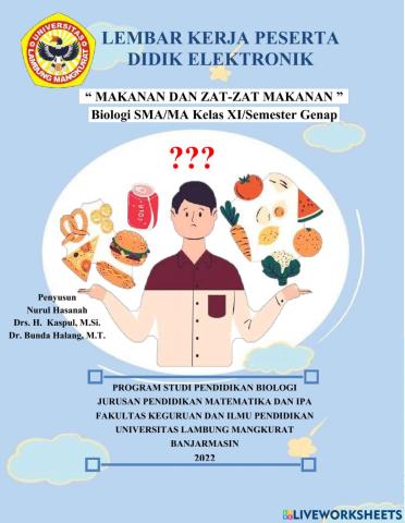 E-LKPD1 Makanan dan Zat-zat makanan
