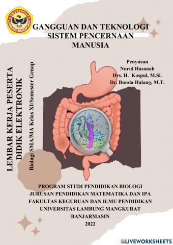 E-LKPD3 Gangguan dan Teknologi Sistem Pencernaan Manusia