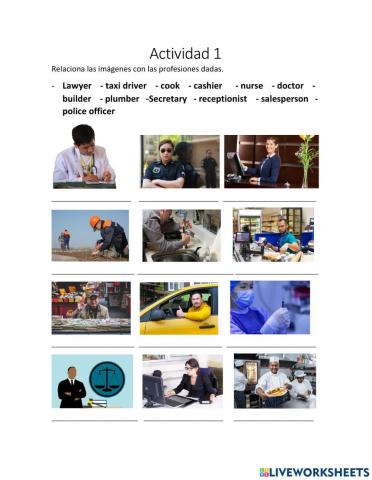 Profesiones en Ingles