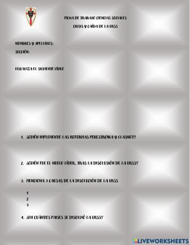 Disolución de la urss